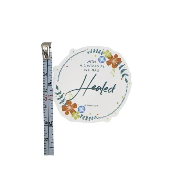 Sticker Bundles 12x$16 Religious Christian Bible Verse Isaiah 53:5 - Picture 2 of 2